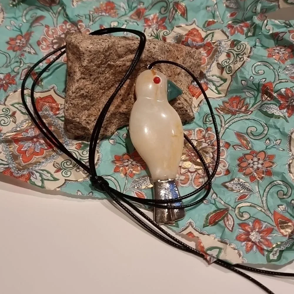 New! ZARA Parrot Cord Necklace Tropical Bird • NWOT